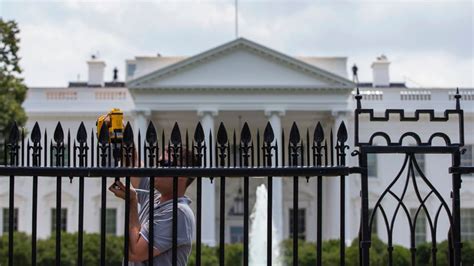 white house metal fence|white house fence today.